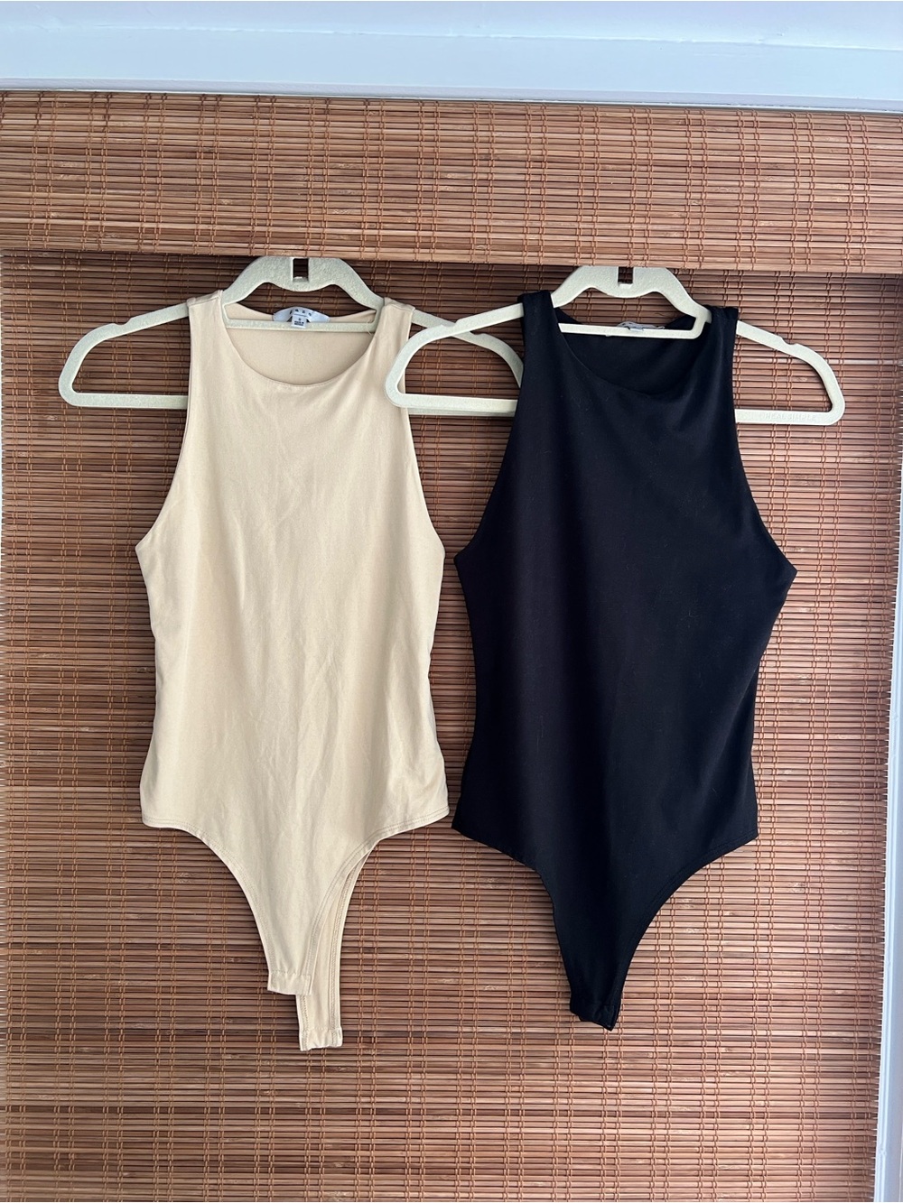 Gaze Neutral High Neck Bodysuit Bundle Black Beige S M